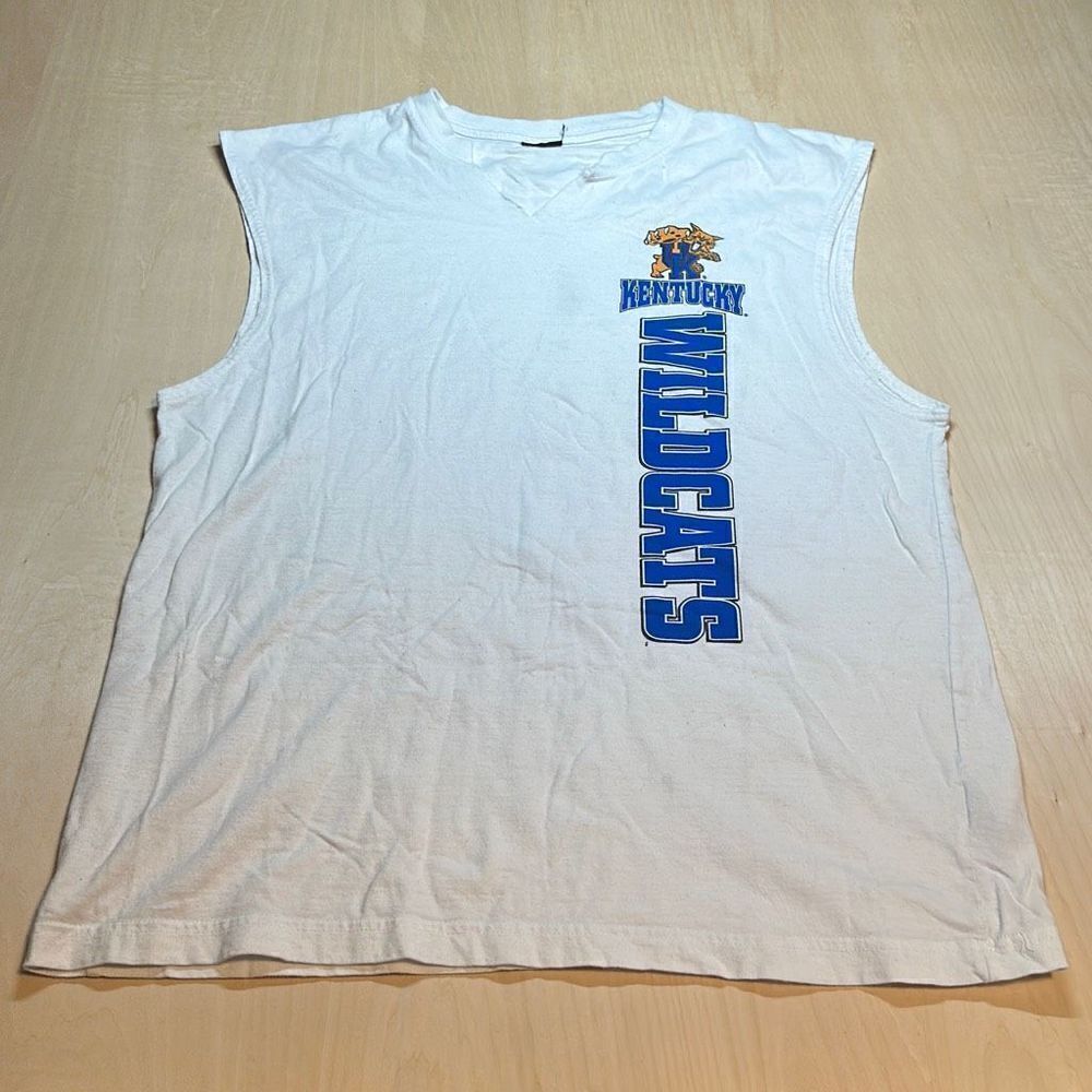 Vintage University of Kentucky Starter mussel t shirt‎ Wildcats sleeve less XL